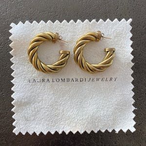 Laura Lombardi Gold Hoop Earrings